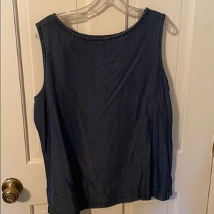 Valerie Stevens L denim tank